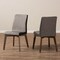 Baxton Studio Kimberly Mid-Century Modern Beige and Brown Dining Chair, PK2 134-7181 - alternate 4